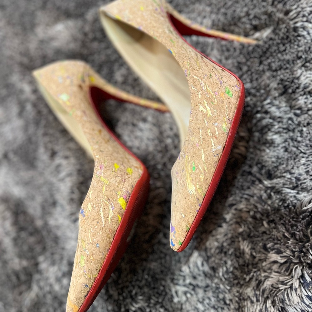 Christian Louboutin Multicolor Cork Heels